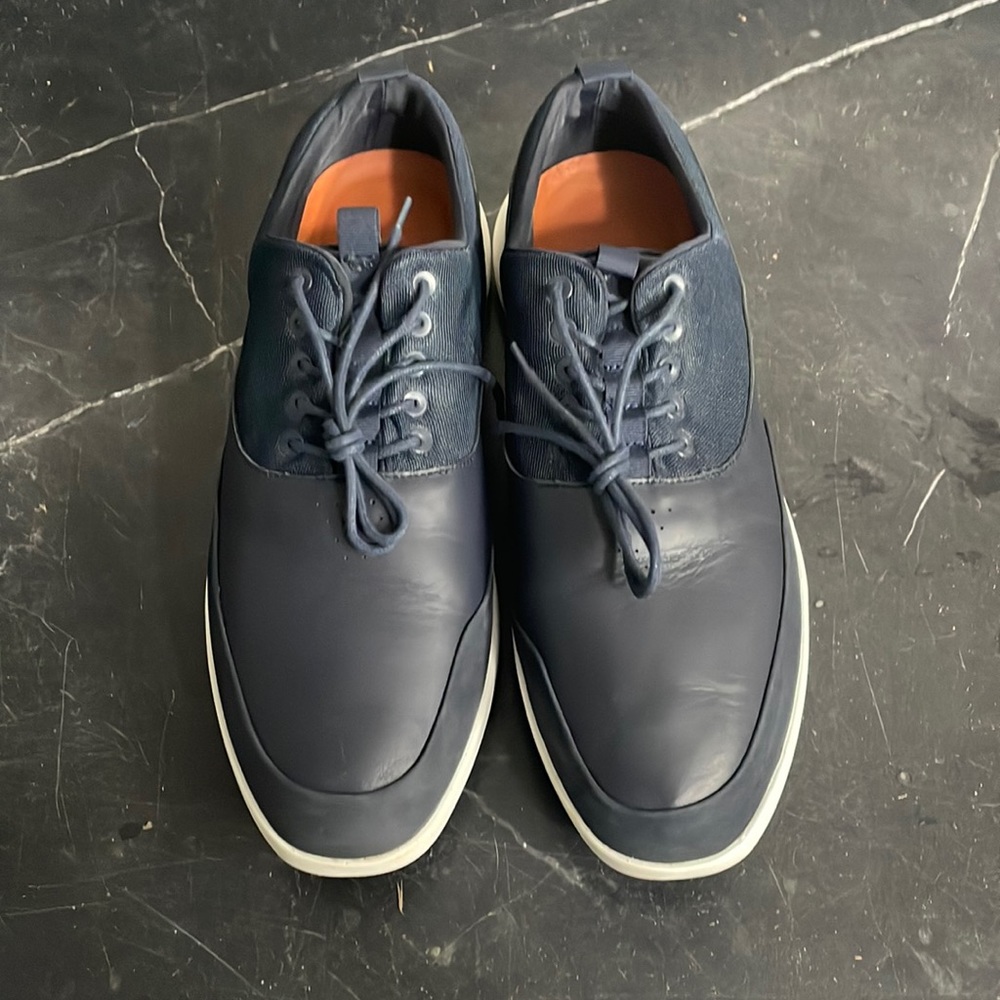 Men's Wolf & Shepard golf shoe SZ 14 navy blue and white